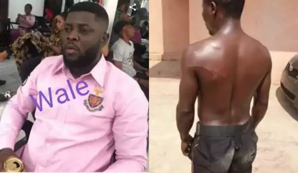 Lady narrates how a tenant allegedly brings in soldiers to brutalize gateman (Video)